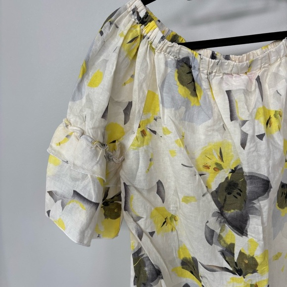 Hester & Orchard Linen Blend Short Sleeve Top Size M - Picture 6 of 6